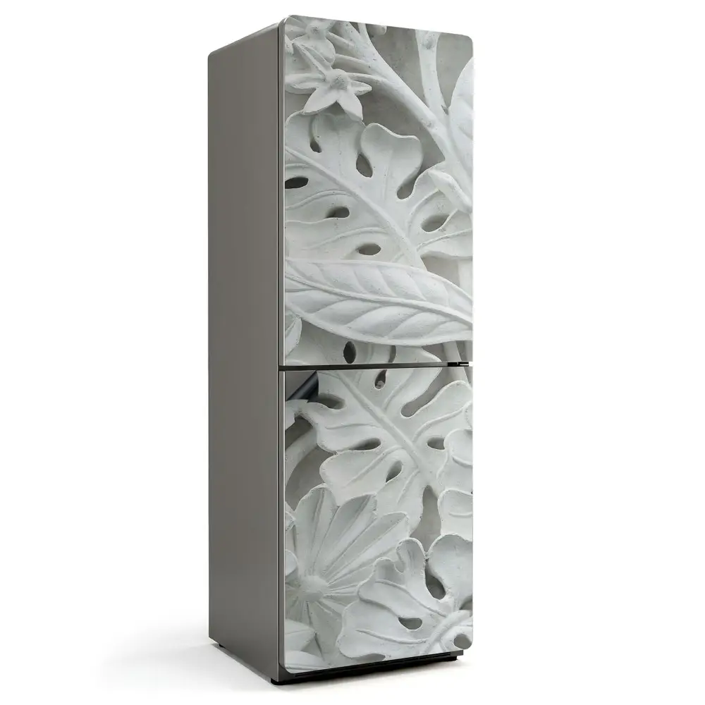 Magnet na ledničku 3D motiv listů a květin