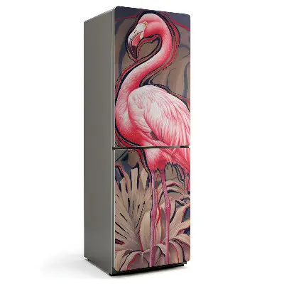 Magnet na ledničku Tropický plameňák v elegantním stylu