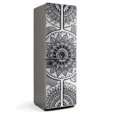 Magnet na ledničku Květinová mandala v harmonickém stylu