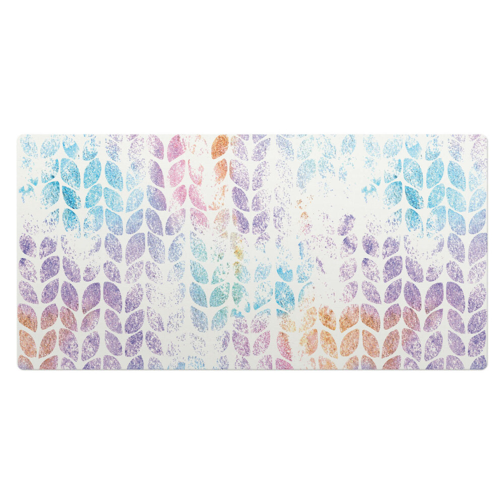 Pracovní podložka na stůl Listy v pastelových barvách