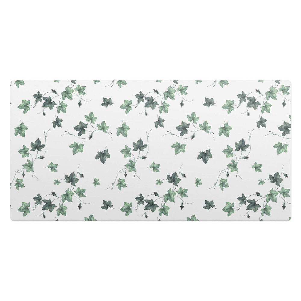 Pracovní podložka na stůl Listy břečťanu na bílém