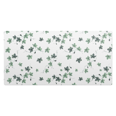 Pracovní podložka na stůl Listy břečťanu na bílém