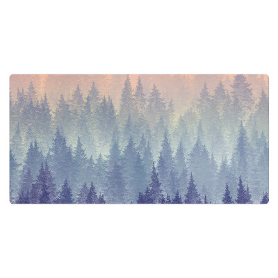 Pracovní podložka na stůl Panorama mlžného lesa