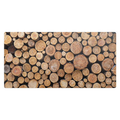 Pracovní podložka na stůl Hromady dřevěných polen