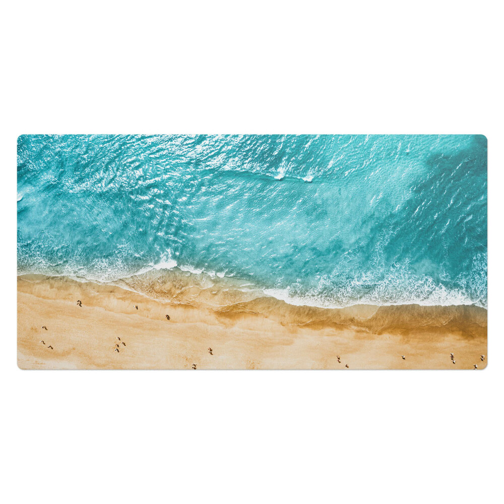 Podložka na stůl Pláž a vlny z ptačí perspektivy