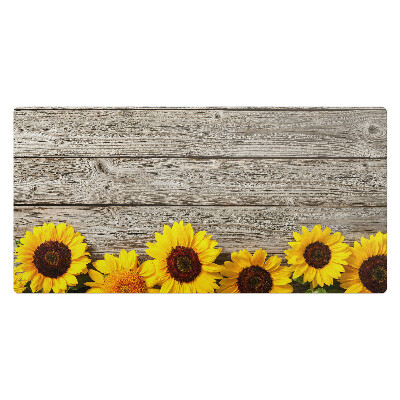 Podložka na stůl dětská Slunečnice na dřevěném pozadí