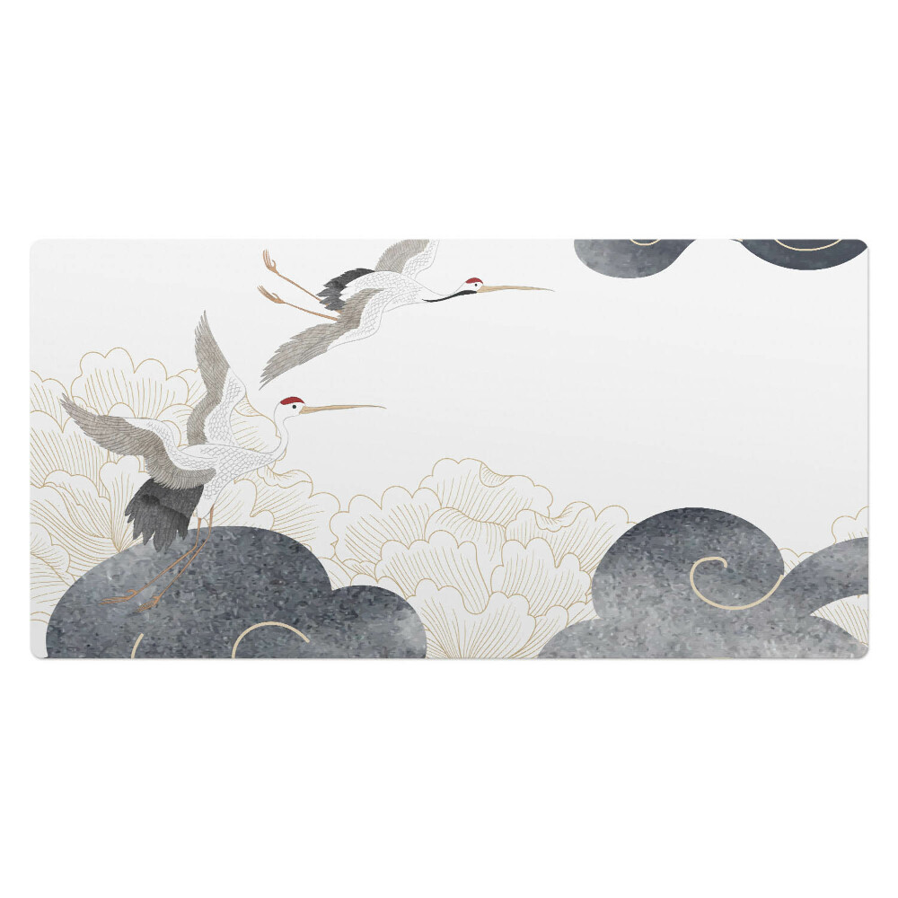 Pracovní podložka na stůl Jeřáby a mraky