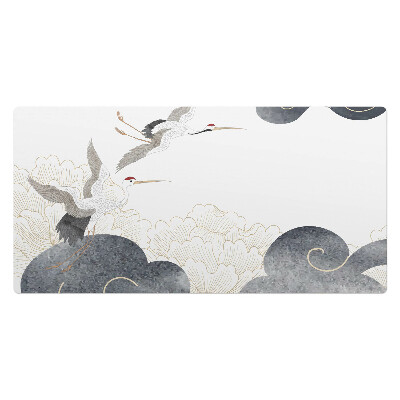 Pracovní podložka na stůl Jeřáby a mraky