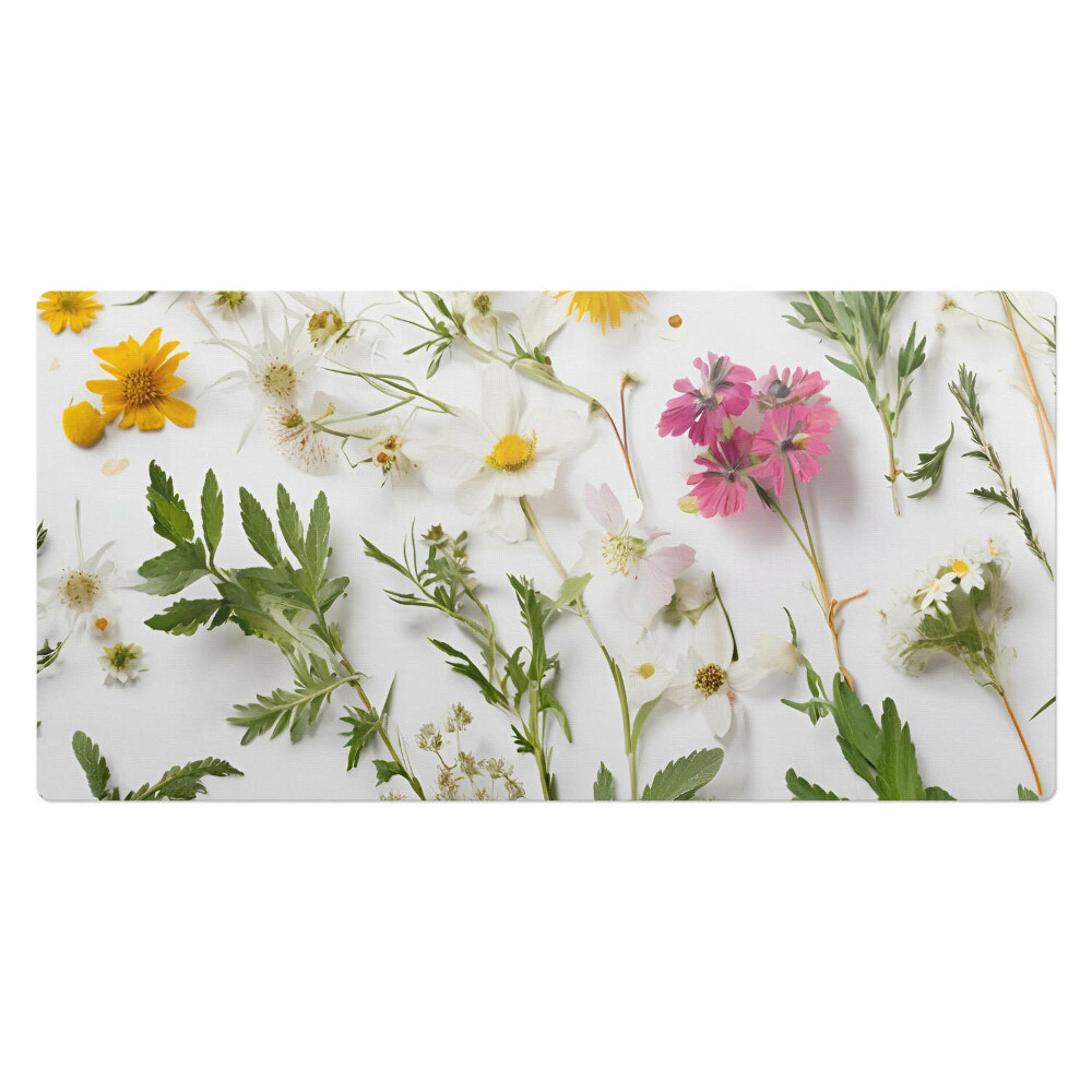 Pracovní podložka na stůl Květy a listy