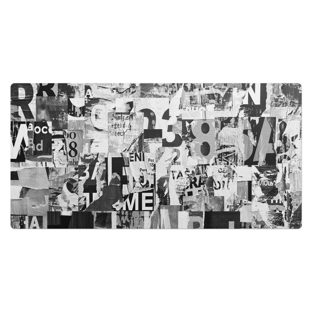 Pracovní podložka na stůl Koláž z písmen a čísel