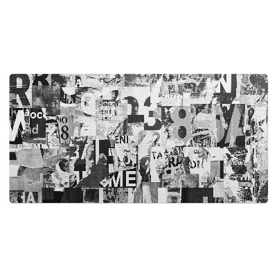 Pracovní podložka na stůl Koláž z písmen a čísel