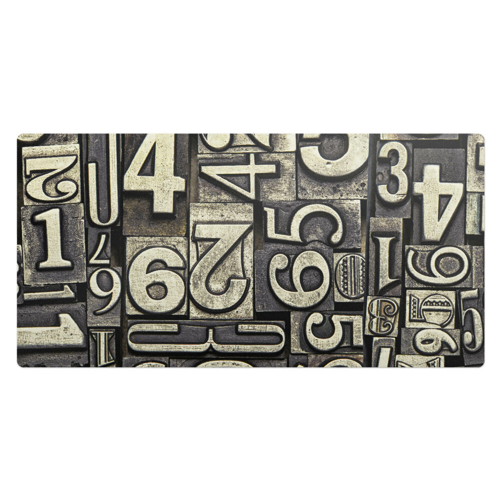 Podložka na stůl Čísla v retro stylu