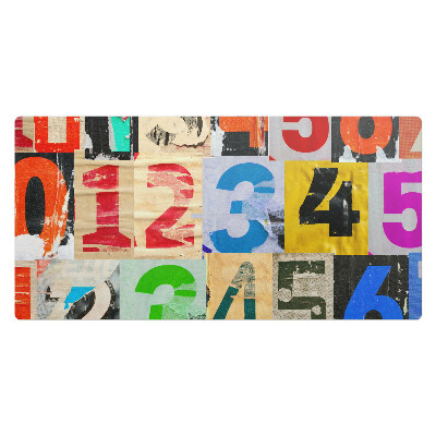 Podložka na stůl Barevná koláž s čísly