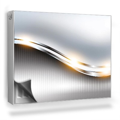 Magnetický kryt na radiátor Abstraktní lesklé geometrické složení