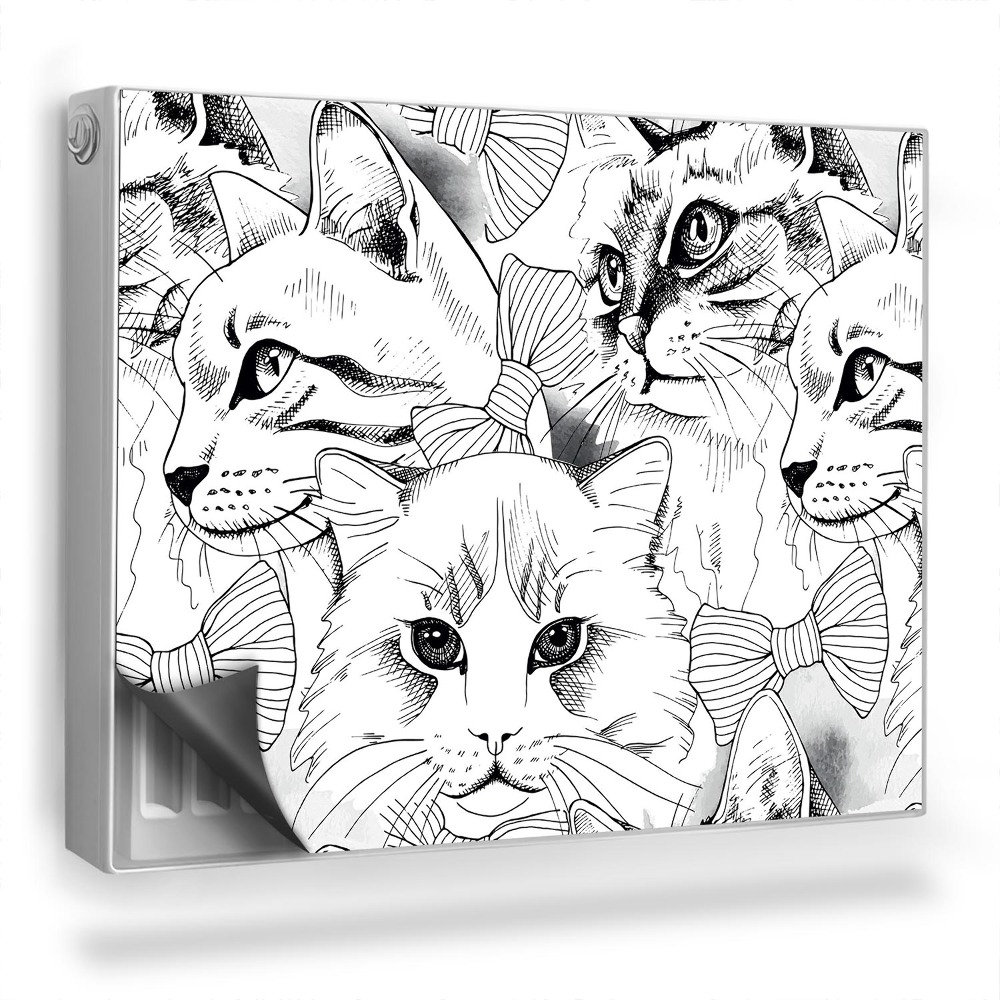 Magnet na radiátor Kreslení ilustrace elegantní kočky