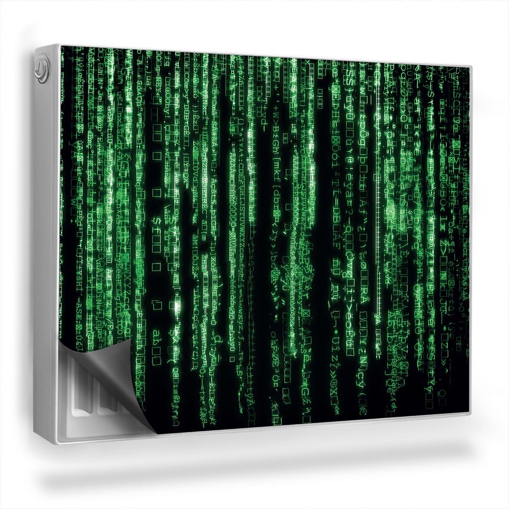 Magnet na radiátor Zelený kód světa počítačového programování