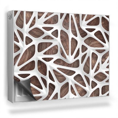 Magnetický kryt na radiátor Geometrický vzor prolamovaných výřezů