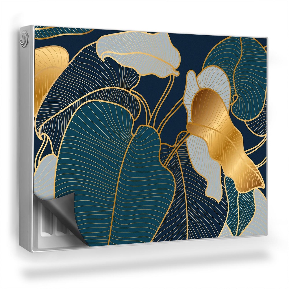 Magnet na radiátor Zjednodušené tvary listů, žilkování