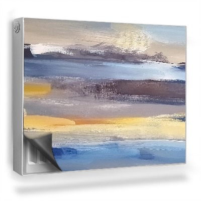 Dekorativní magnet na radiátor Pastelové tahy štětcem malovat texturu