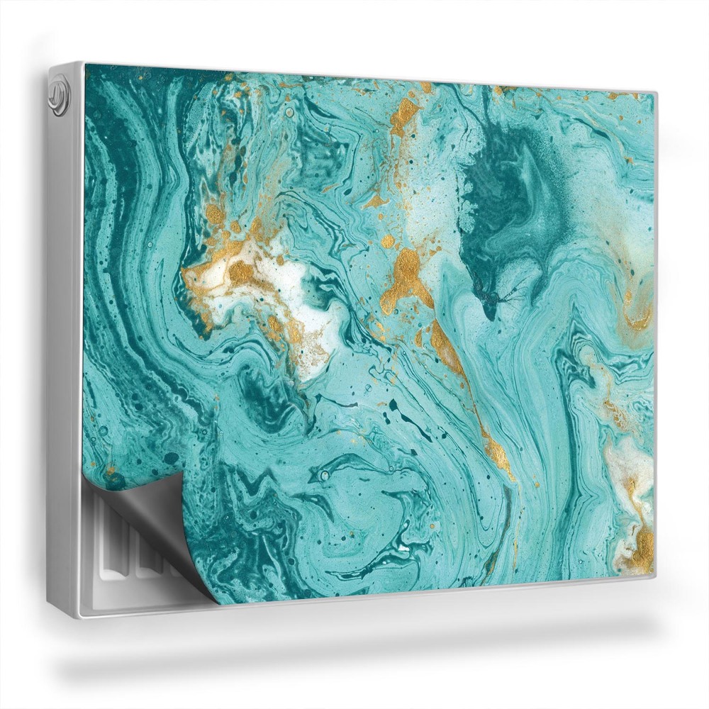 Dekorativní magnet na radiátor Míchání barev, abstrakce barev