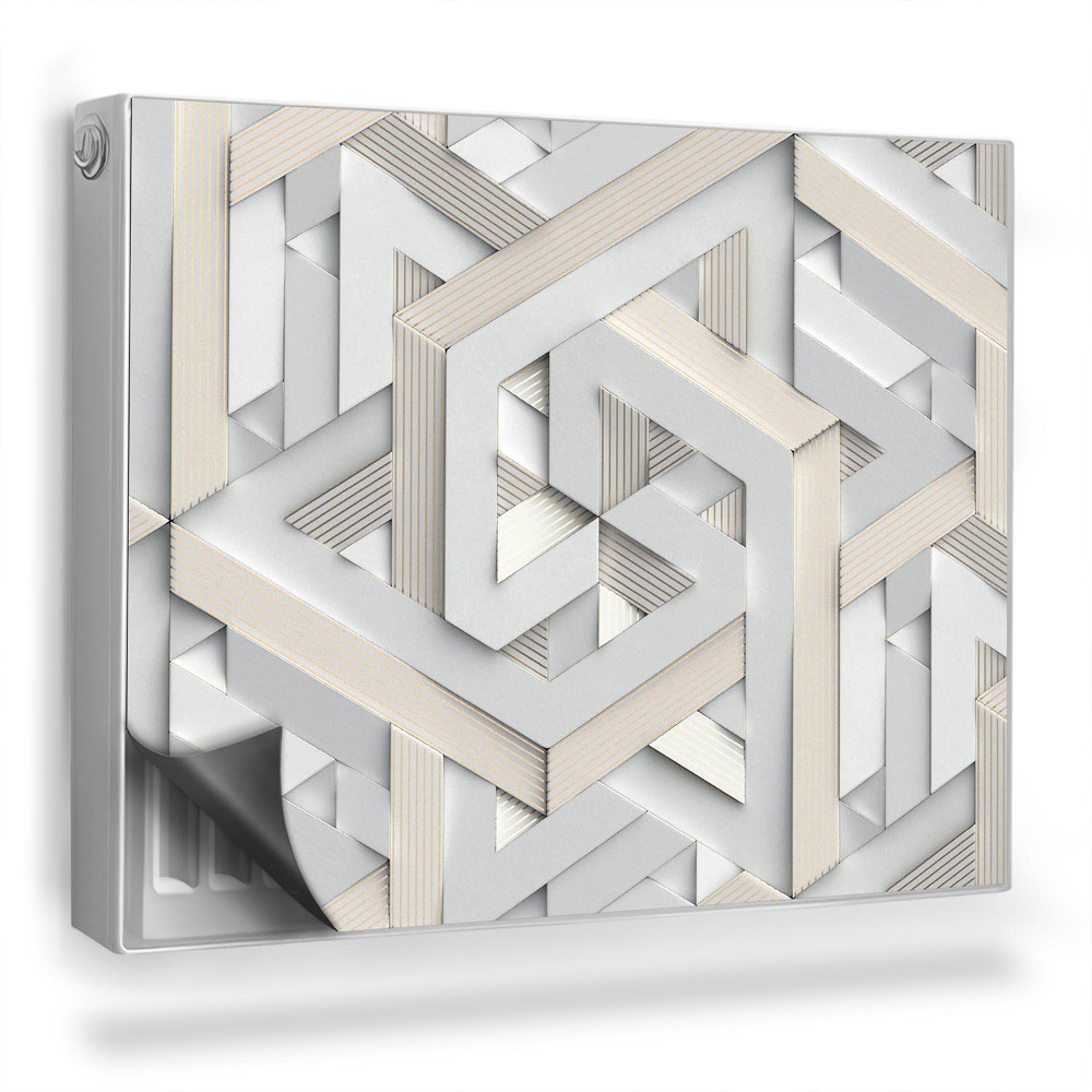 Magnet na radiátor Imitace geometrického papírového řezu