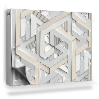 Magnet na radiátor Imitace geometrického papírového řezu