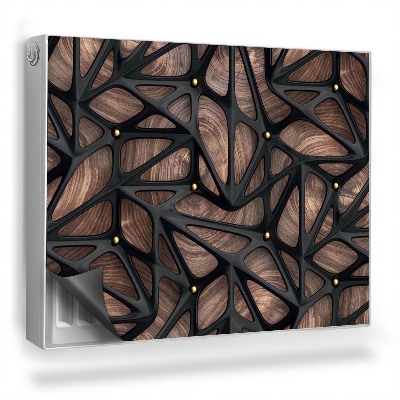 Dekorativní magnet na radiátor Abstrakce - moderní kovová konstrukce