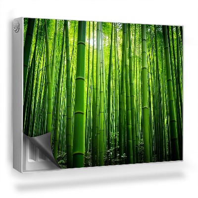 Dekorativní magnet na radiátor Dlouhostonkové rostliny bambusového lesa