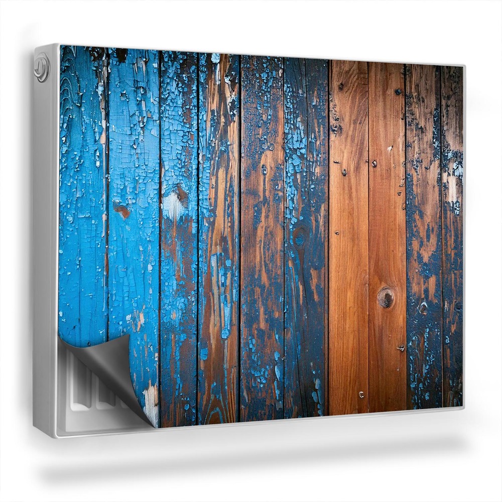 Magnetický kryt na radiátor Poškozené desky natřené barvou