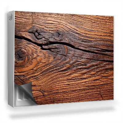 Dekorativní magnet na radiátor Prasklé desky s texturou dřeva suků