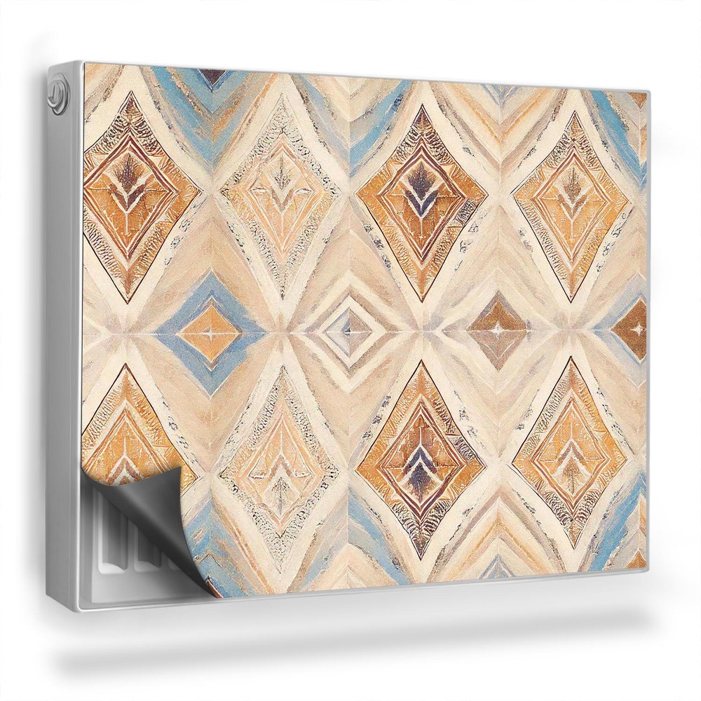 Dekorativní magnet na radiátor Geometrický boho vzor, etnické motivy