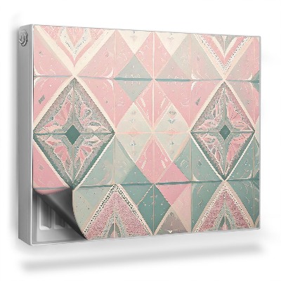 Magnet na radiátor Geometrický boho vzor v pastelových barvách