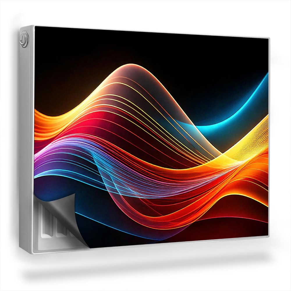 Dekorativní magnet na radiátor Abstraktní barevné kompozice vlny