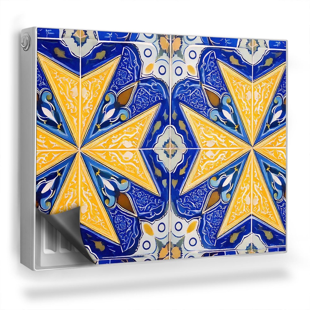 Magnetický kryt na radiátor Marocké a portugalské vzorované dlaždice