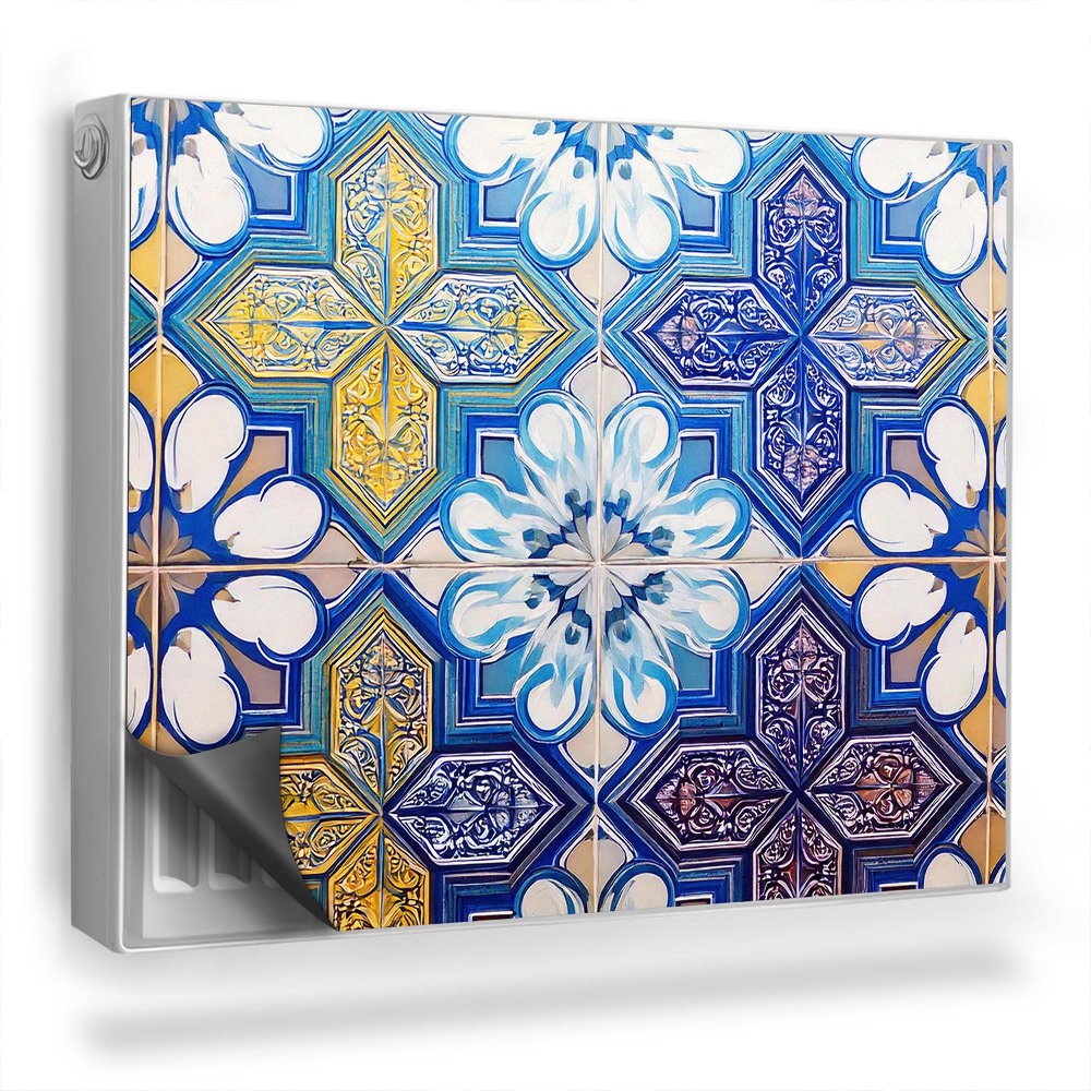 Magnet na radiátor Marocké dlaždice s květinovým vzorem