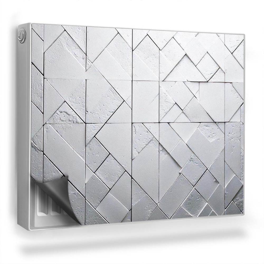 Dekorativní magnet na radiátor Umělecké složení světlých cihel