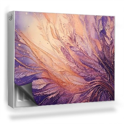 Magnet na radiátor Malířské tahy štětcem, listy, peří