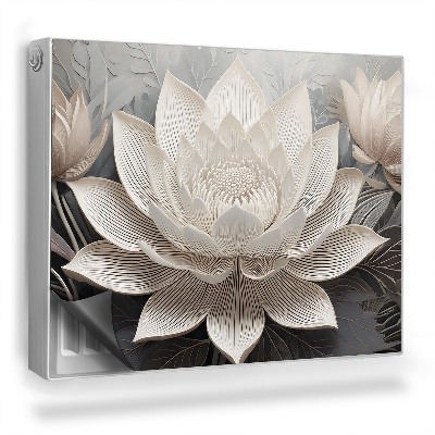 Dekorativní magnet na radiátor 3D ilustrace elegantních květů lilie