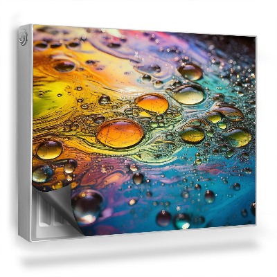 Dekorativní magnet na radiátor Detail oleje plovoucího na vodě