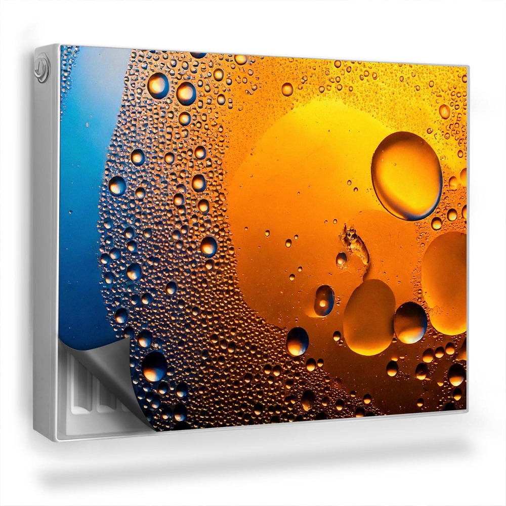 Magnetický kryt na radiátor Kapky oleje na hladině vody