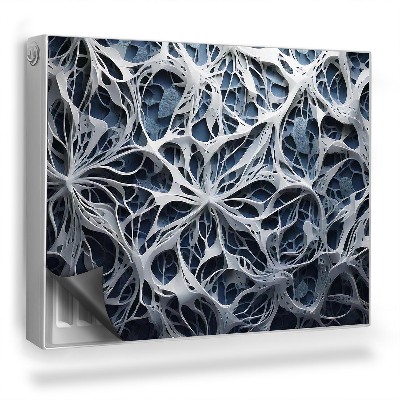 Dekorativní magnet na radiátor Abstraktní struktura s prolamovanou pavučinou