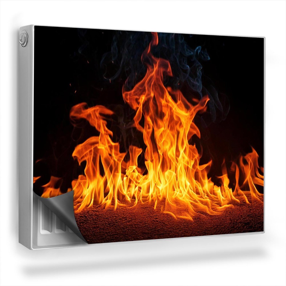 Magnetický kryt na radiátor Oheň horké plameny ohně