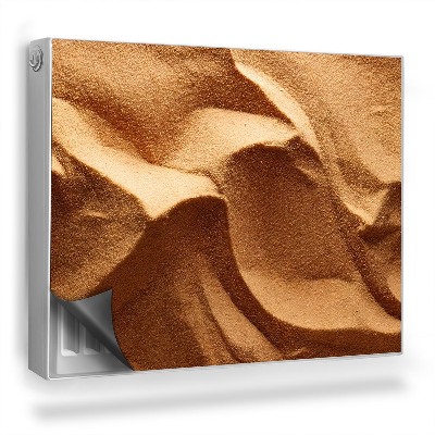 Magnetický kryt na radiátor Přírodní textura písečných pouštních dun