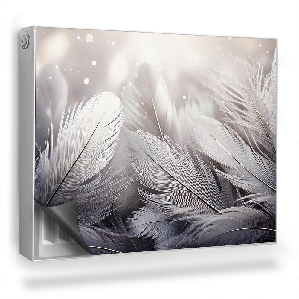 Magnet na radiátor Měkké ptačí peří v záři světel