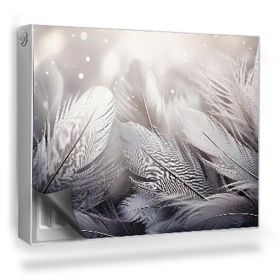 Magnet na radiátor Měkké ptačí peří v záři světel