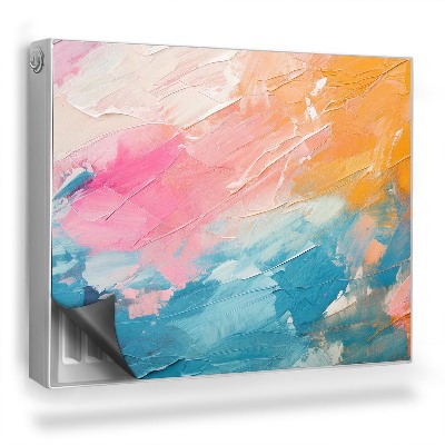 Dekorativní magnet na radiátor Abstraktní skvrny, pastely