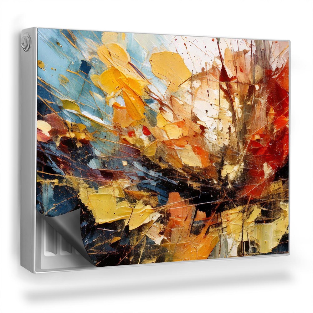 Magnet na radiátor Dynamická kompozice abstraktní malby