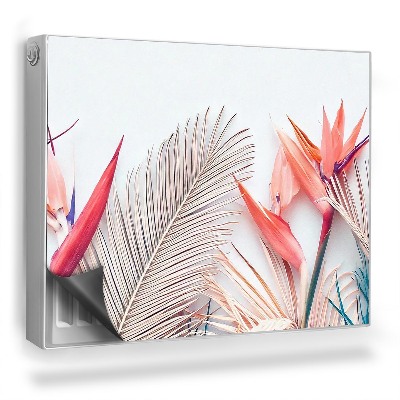 Dekorativní magnet na radiátor Pastelové tropické rostliny v boho stylu