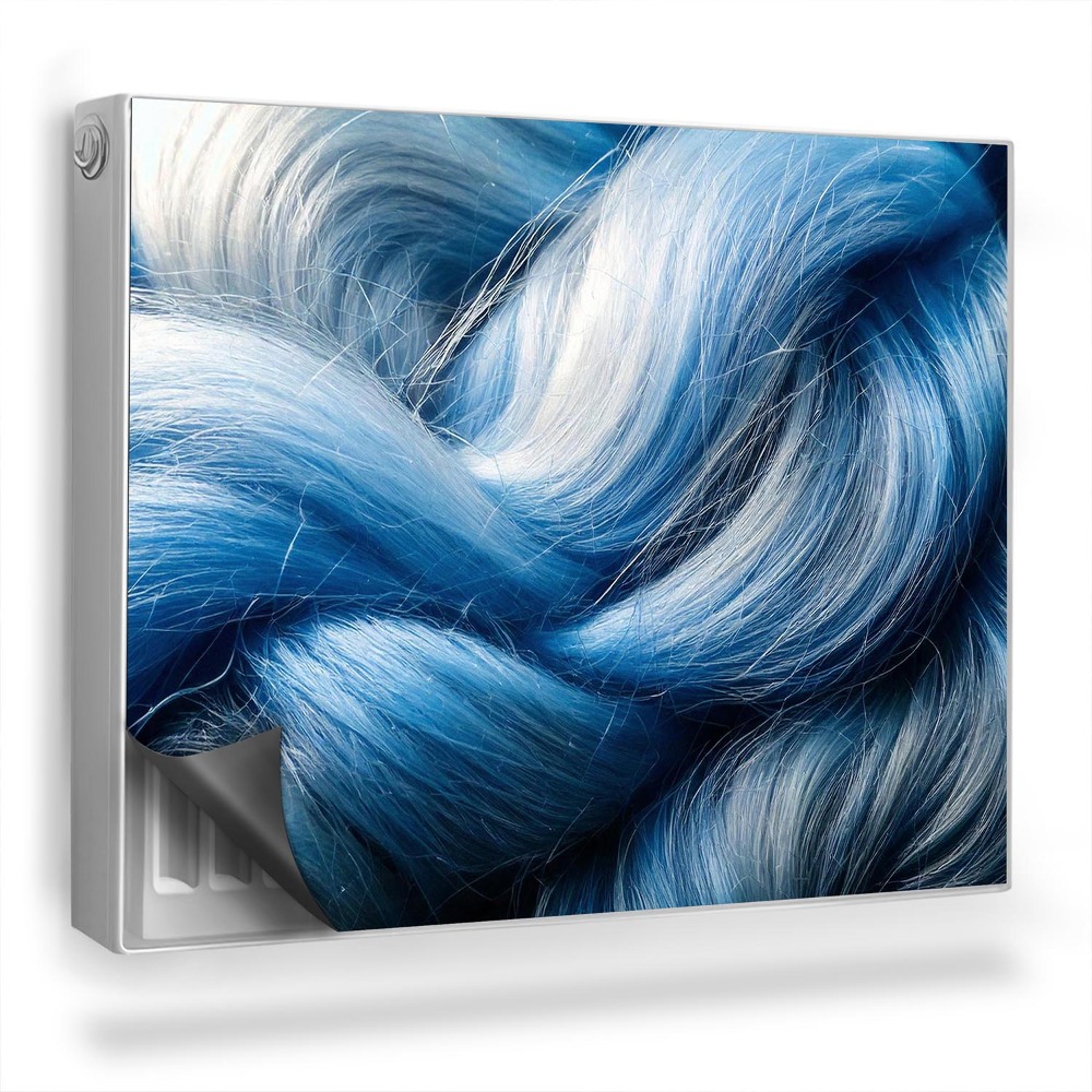 Dekorativní magnet na radiátor Textura vlněných vláken materiálu svetru