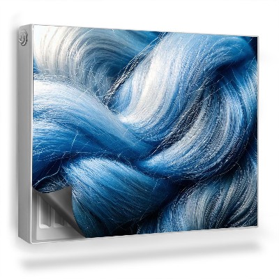 Dekorativní magnet na radiátor Textura vlněných vláken materiálu svetru